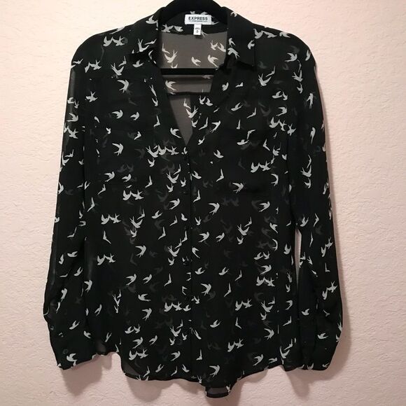 NWOT. Express sheer blouse. - Picture 1 of 4